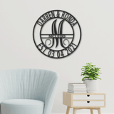 SPLIT FAMILY NAME - Steel Sign