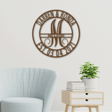 SPLIT FAMILY NAME - Steel Sign