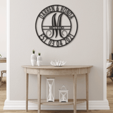 SPLIT FAMILY NAME - Steel Sign