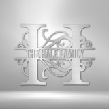 SPLIT FAMILY NAME - Steel Sign