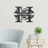 SPLIT FAMILY NAME - Steel Sign