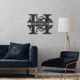 SPLIT FAMILY NAME - Steel Sign