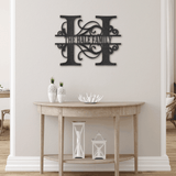 SPLIT FAMILY NAME - Steel Sign