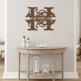 SPLIT FAMILY NAME - Steel Sign