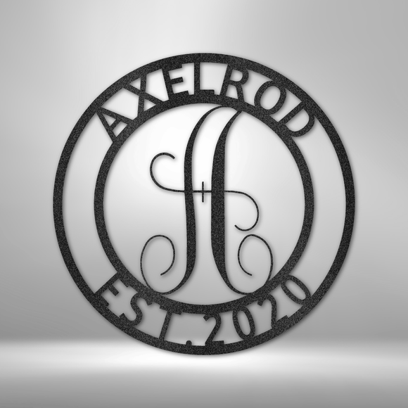 FAMILY NAME - Steel Sign