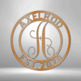FAMILY NAME - Steel Sign
