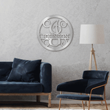 SPLIT FAMILY NAME - Circle Steel Sign