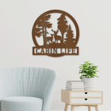 DEER IN THE WOODS - Steel Sign