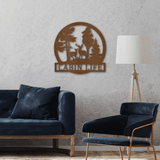 DEER IN THE WOODS - Steel Sign