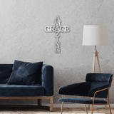 AMAZING GRACE - Steel Sign Cross