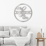 MR & MRS CIRCLE - Steel Sign