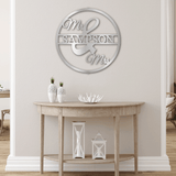 MR & MRS CIRCLE - Steel Sign
