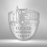 TRUCKER MONOGRANM - Steel Sign