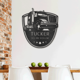 TRUCKER MONOGRANM - Steel Sign