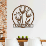 WILD TULIP MONOGRAM - Steel Sign