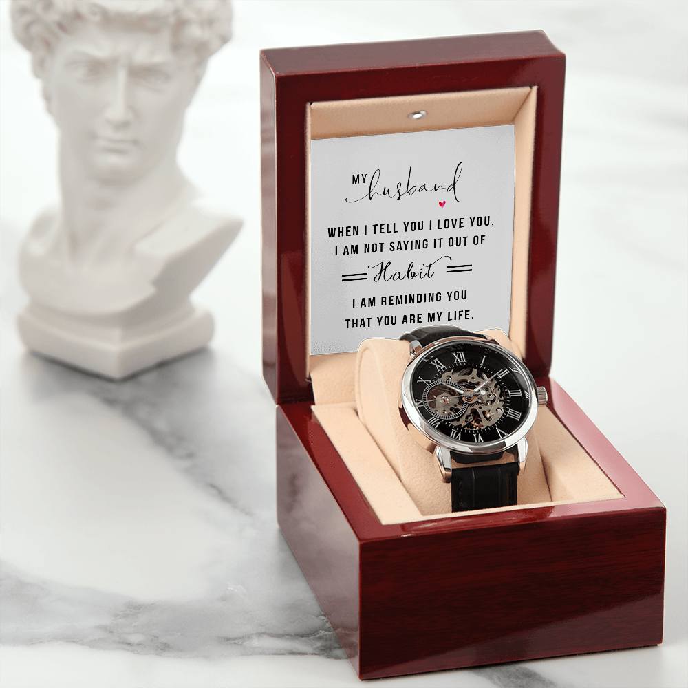 MENS OPENWORK WATCH