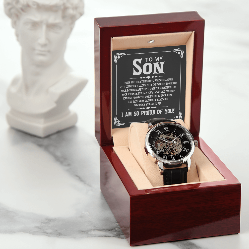 MENS OPENWORK WATCH
