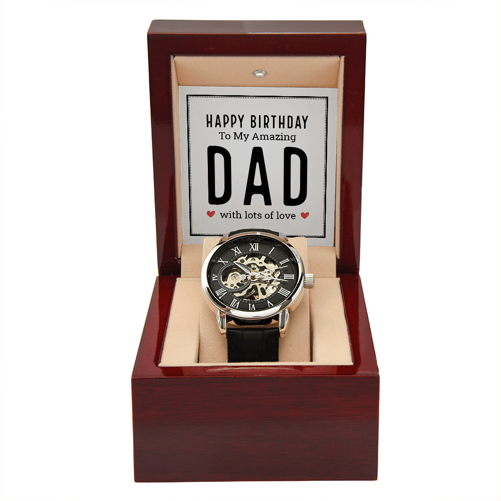 MENS OPENWORK WATCH