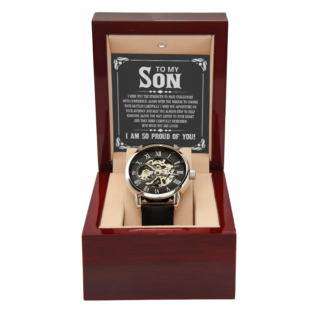 MENS OPENWORK WATCH