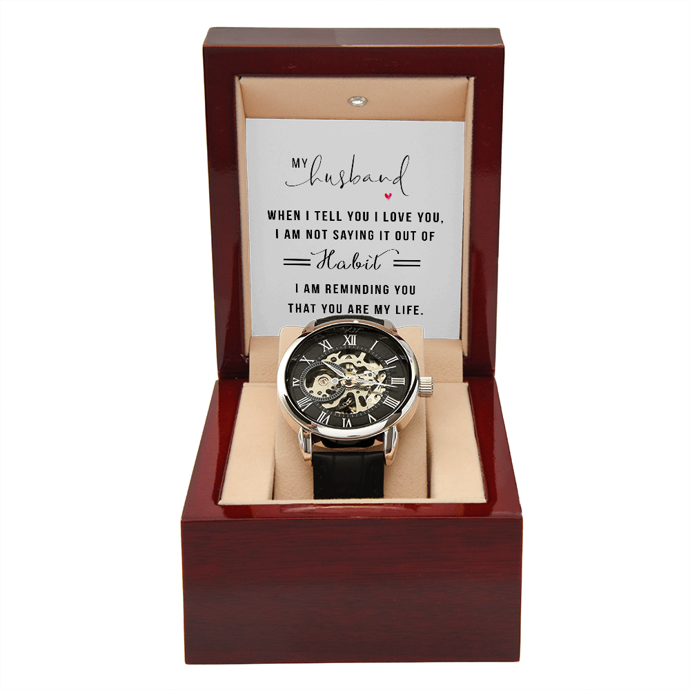 MENS OPENWORK WATCH