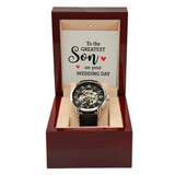 MENS OPENWORK WATCH