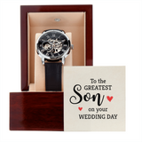MENS OPENWORK WATCH