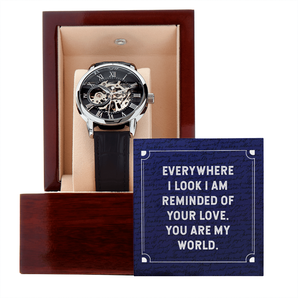 MENS OPENWORK WATCH