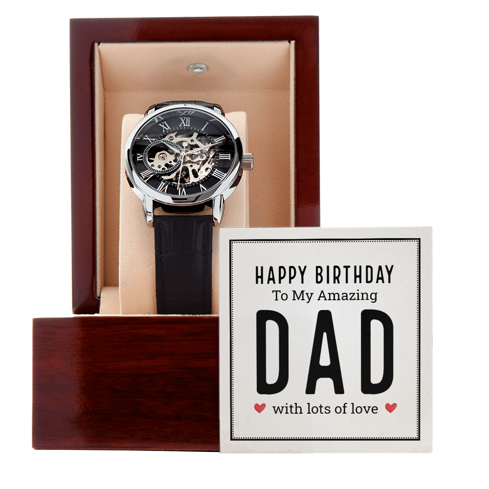 MENS OPENWORK WATCH