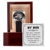MENS OPENWORK WATCH