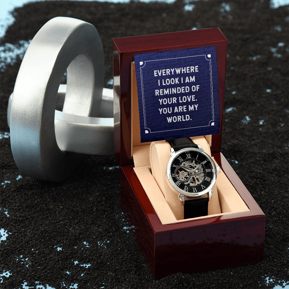 MENS OPENWORK WATCH