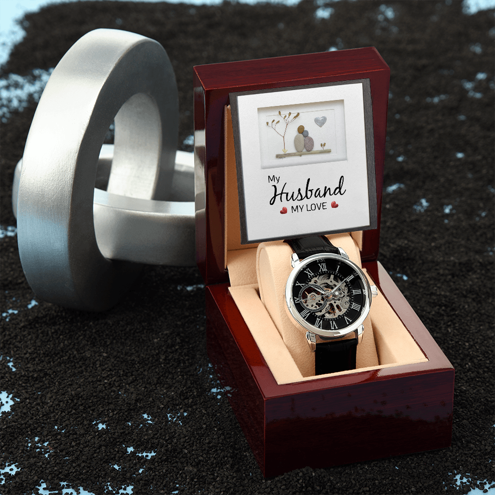 MENS OPENWORK WATCH