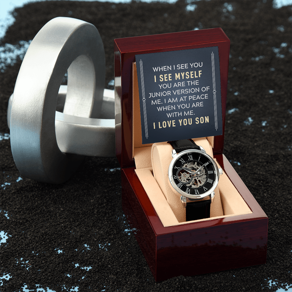 MENS OPENWORK WATCH