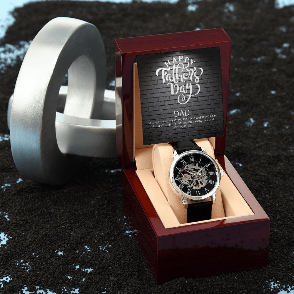 MENS OPENWORK WATCH