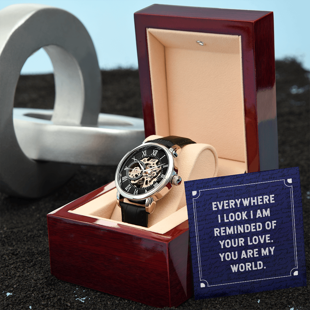MENS OPENWORK WATCH