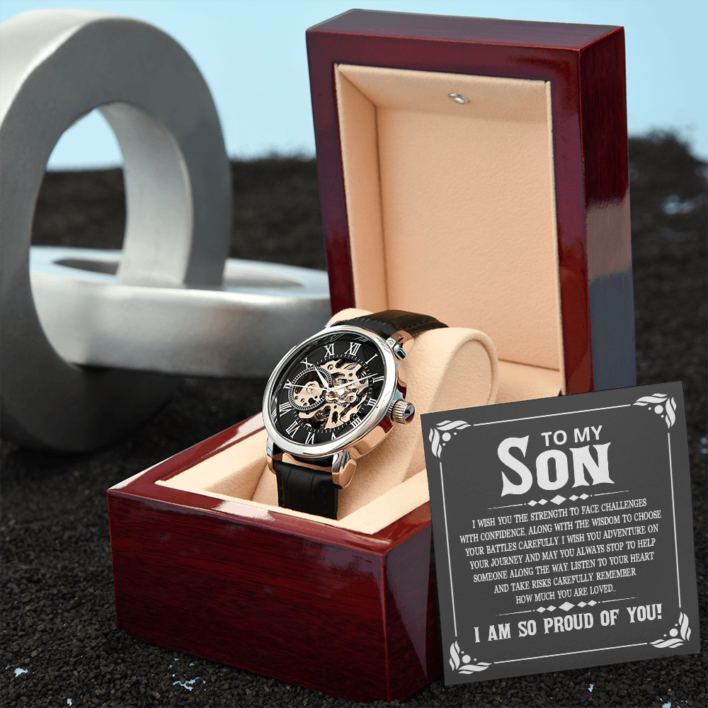 MENS OPENWORK WATCH