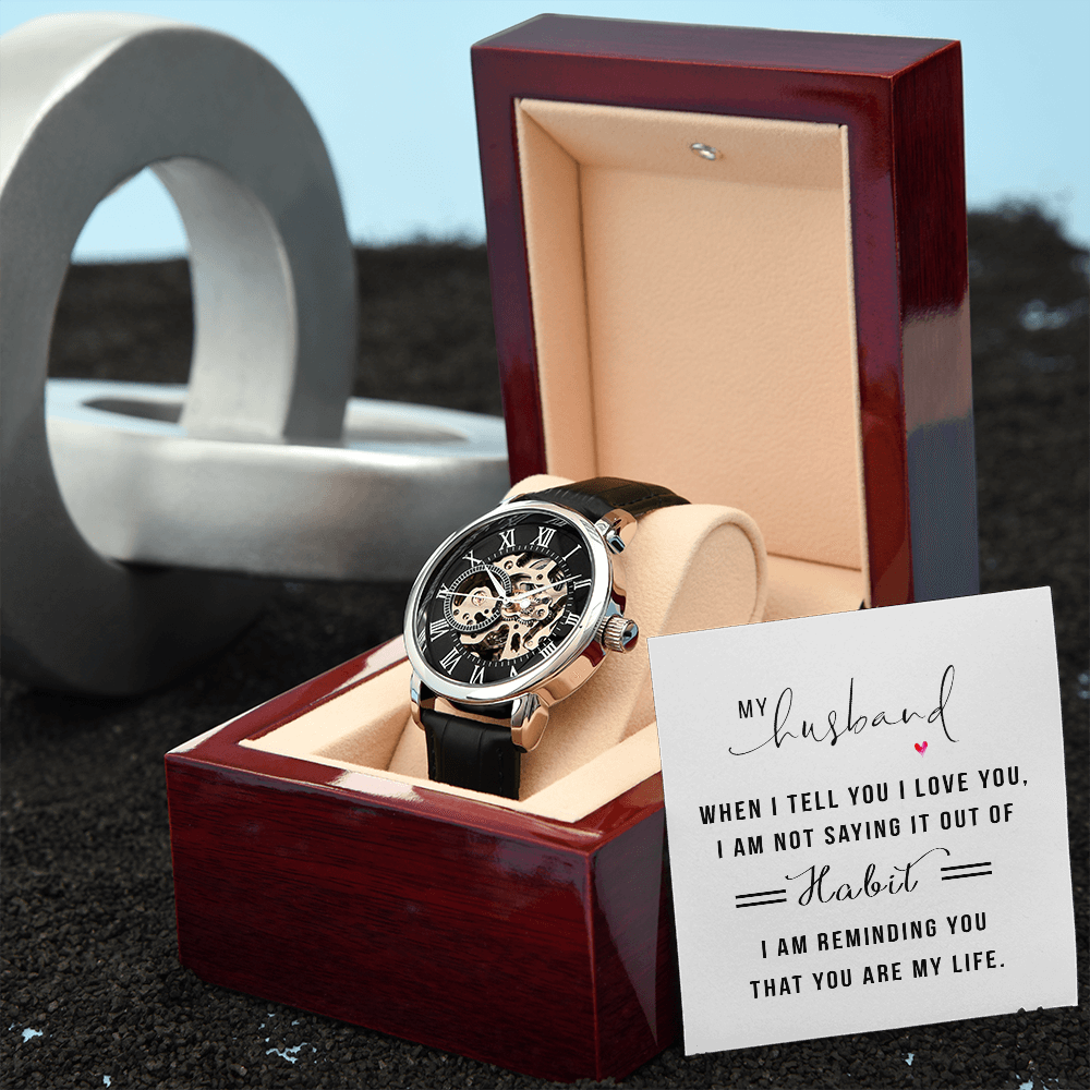 MENS OPENWORK WATCH