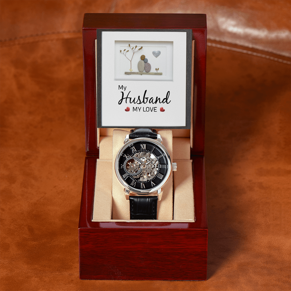 MENS OPENWORK WATCH