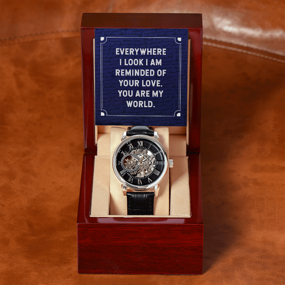 MENS OPENWORK WATCH