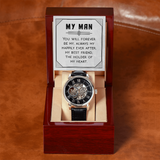 MENS OPENWORK WATCH