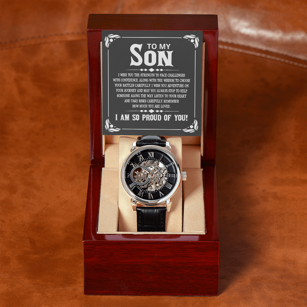MENS OPENWORK WATCH