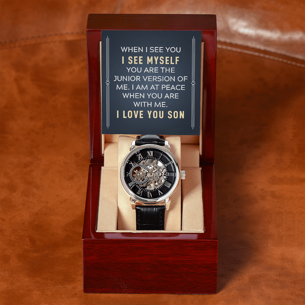 MENS OPENWORK WATCH