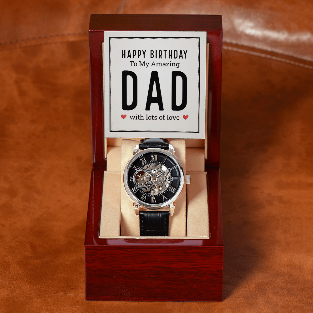 MENS OPENWORK WATCH