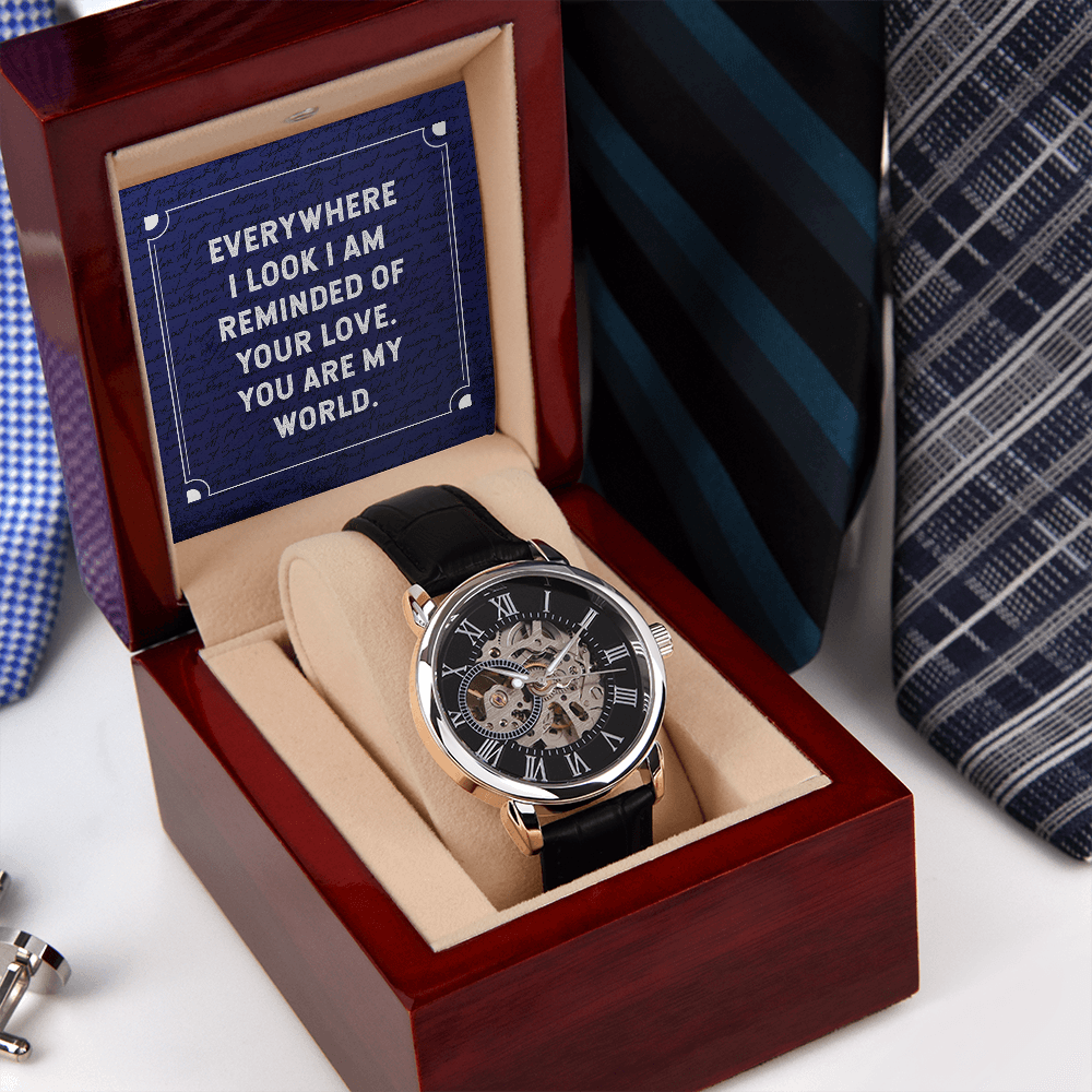 MENS OPENWORK WATCH