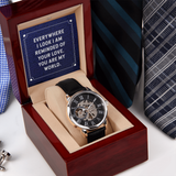 MENS OPENWORK WATCH