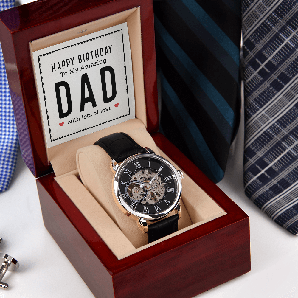 MENS OPENWORK WATCH