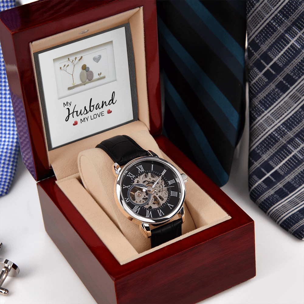 MENS OPENWORK WATCH