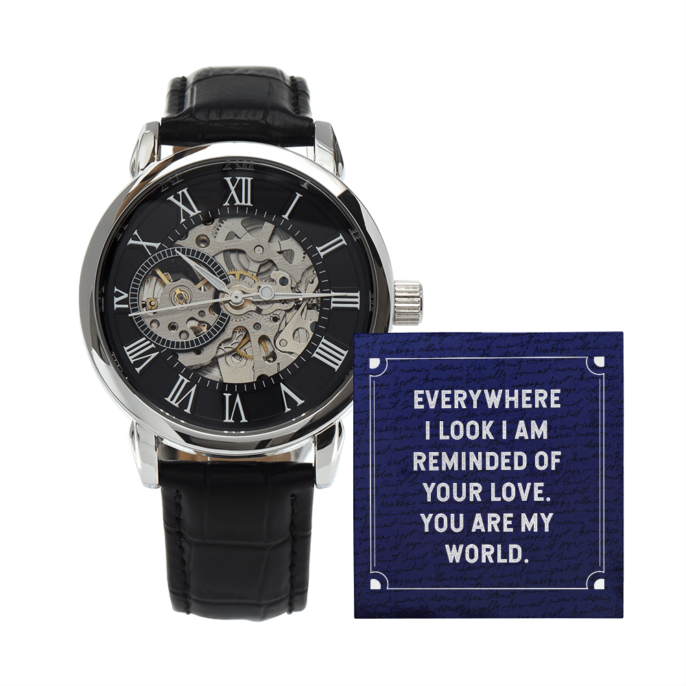 MENS OPENWORK WATCH