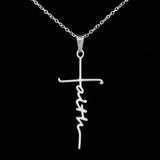 Faith cross necklace