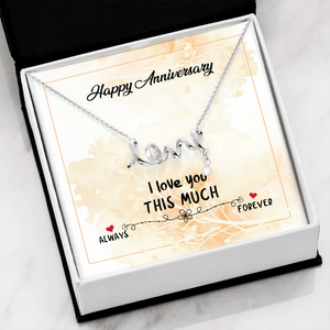 Open image in slideshow, Scripted Love Necklace

