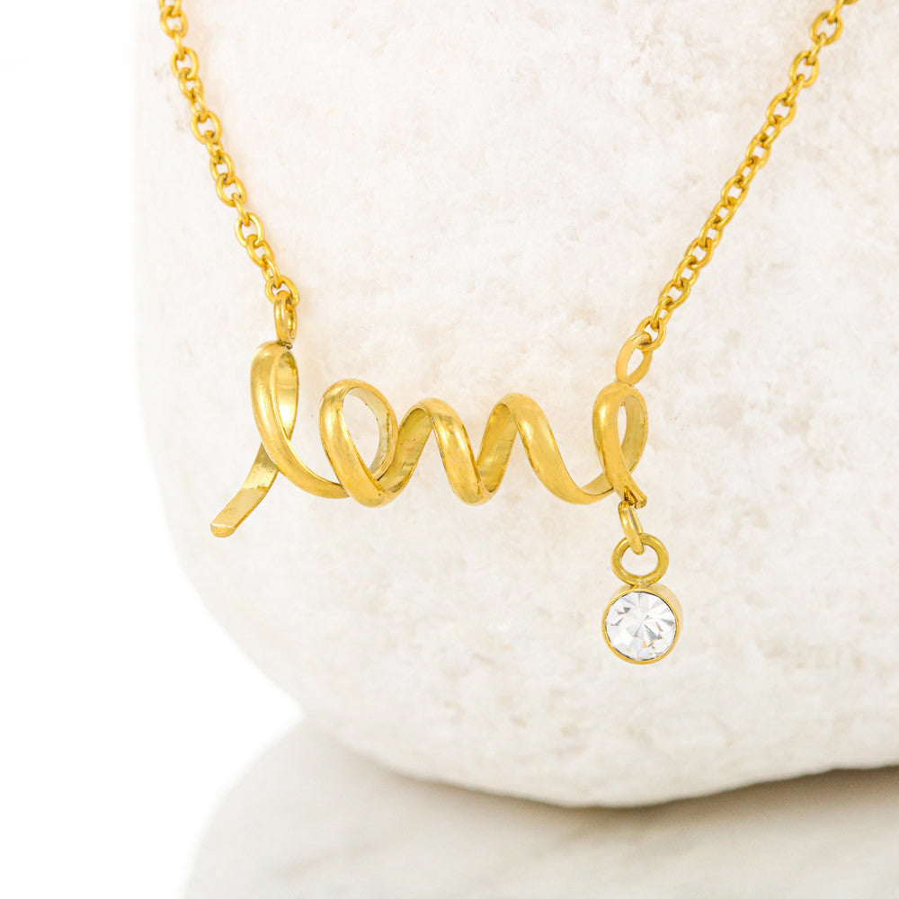 Scripted Love Necklace